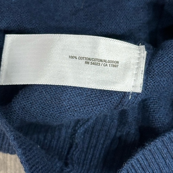 Men's Old Navy XXL 2XL V-Neck Sweater Navy Blue Soft Long Sleeve Cotton - Picture 8 of 8